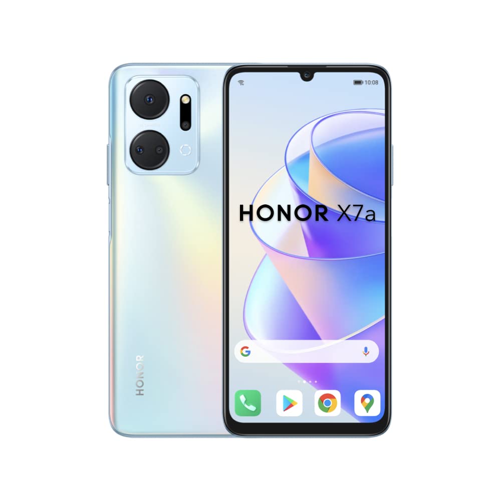 HONOR X7a Smartphone Unlocked, 6.74-Inch 90Hz Fullview Display, Dual SIM, 50MP Quad Camera with 6000 mAh Battery, 4GB+128GB, Android 12