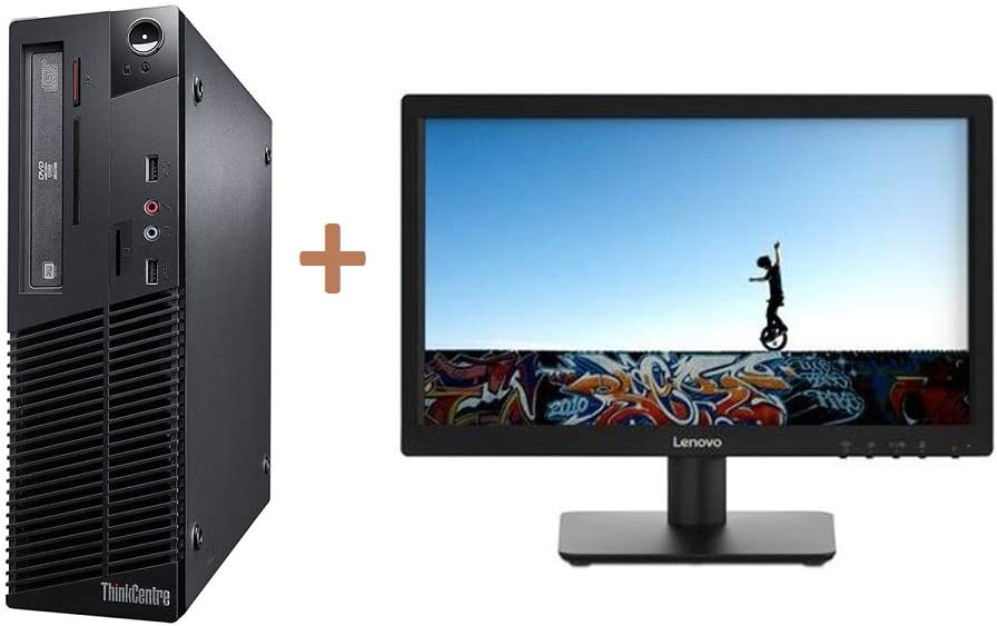 Latest Lenovo ThinkCentre Premium High Performance M73 SFF Desktop Computer, Intel Core i3 Processor 3.4GHz, 8GB RAM, 1TB HDD, DVD Writer Windows 7 Pro With Lenovo 19 Inch Monitor