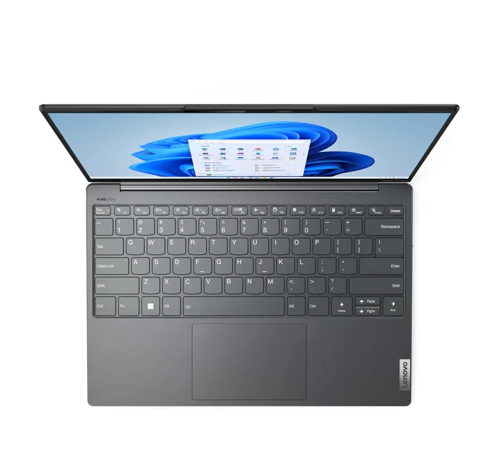 Lenovo Yoga Slim 7 Carbon with 13.3" 2.5K (2560x1600) display, Intel Core i7-1260P, Integrated Intel Iris Xe Graphics, 16GB RAM, 1TB SSD, Windows 11 Home, Ultimate Grey - [82U90075AX]