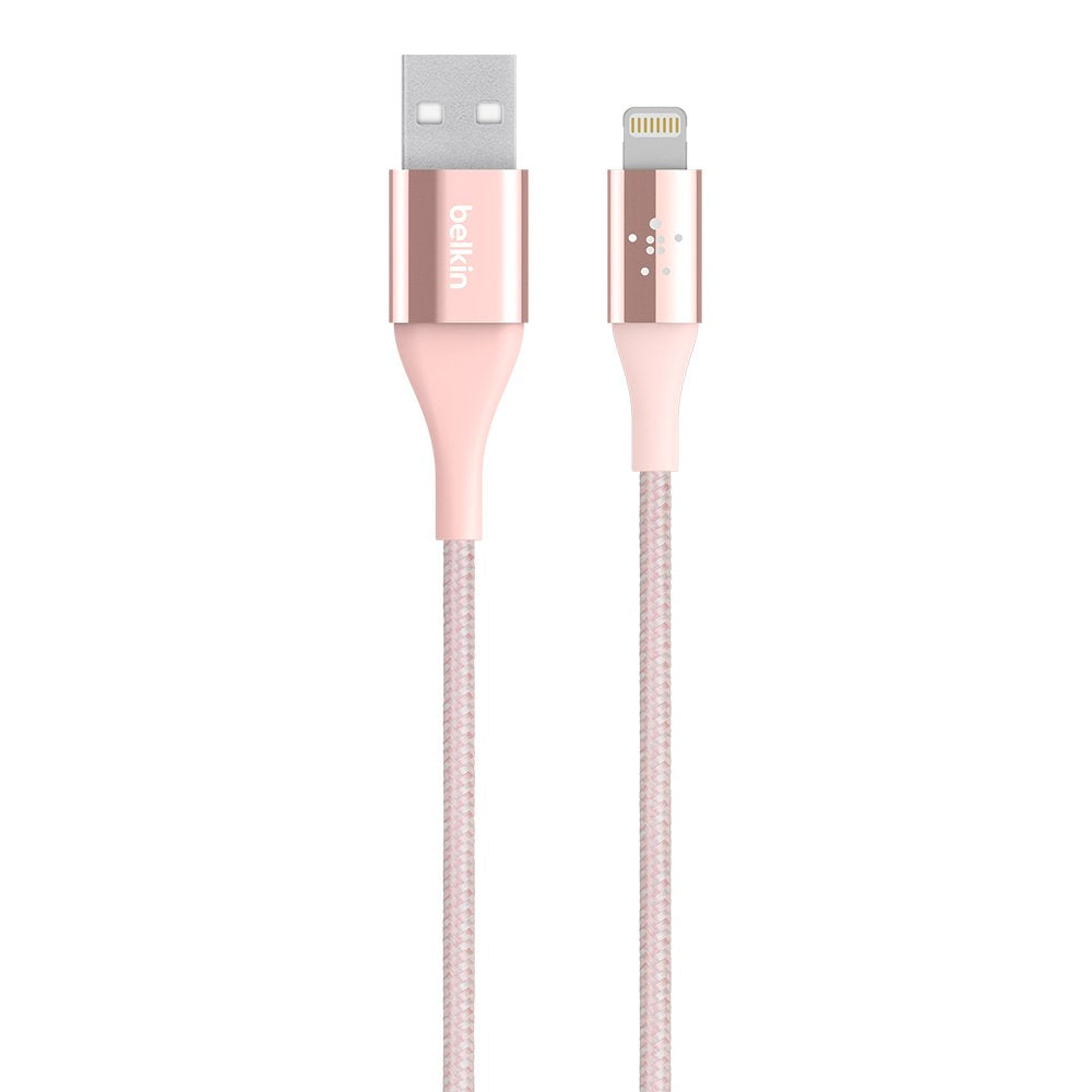 Belkin 0.1 M Mixit Metallic Lightning To Usb Cable - Rosel Gold - Apple MFi Certified iPhone Charger - Ultra Durable Charging Cable- F8J207Bt04