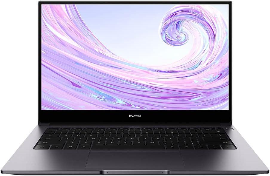 HUAWEI MateBook D14 Laptop, 14 inch Fullview Ultrabook, Intel Core i5 processor, 8GB RAM 512GB SSD, Win 10, Multi-screen Collaboration, Fingerprint Reader, Space Gray