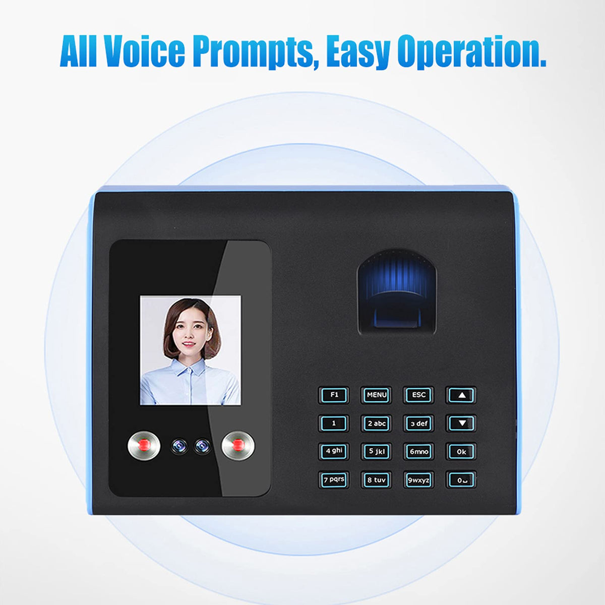 Tidrop Intelligent Attendance Machine Face Fingerprint Password Recognition Mix Biometric Time Clock