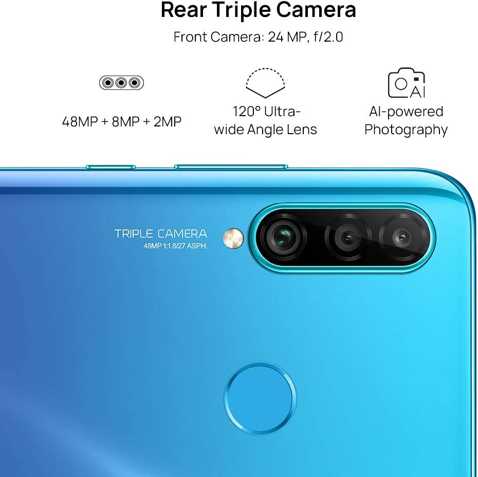 Huawei P30 Lite Smartphone 128GB 4GB RAM - Peacock Blue