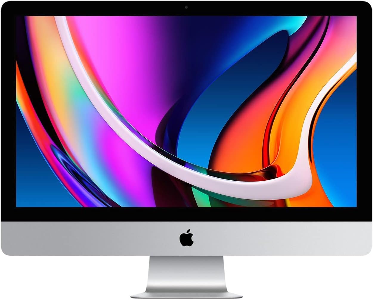 Apple iMac 27" with Retina 5K display: 3.8GHz 8-core 10th-generation Intel Core i7 processor, 512GB