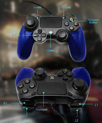 Wired Double Vibration Shock Gaming joystick PS4 Wired Controller Remote for PlayStation 4/PC/PS4 Pro/ PS4 Slim Cable Length 6.5ft