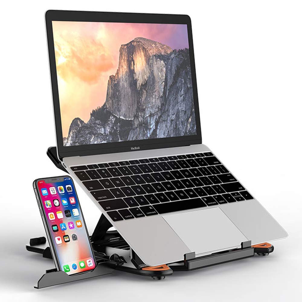 Goodstuffshop Adjustable Laptop Stand, Ergonomic Riser Notebook Computer Holder Stand Compatible with MacBook Air Pro, Dell XPS, HP, Lenovo More 10-17" Laptops