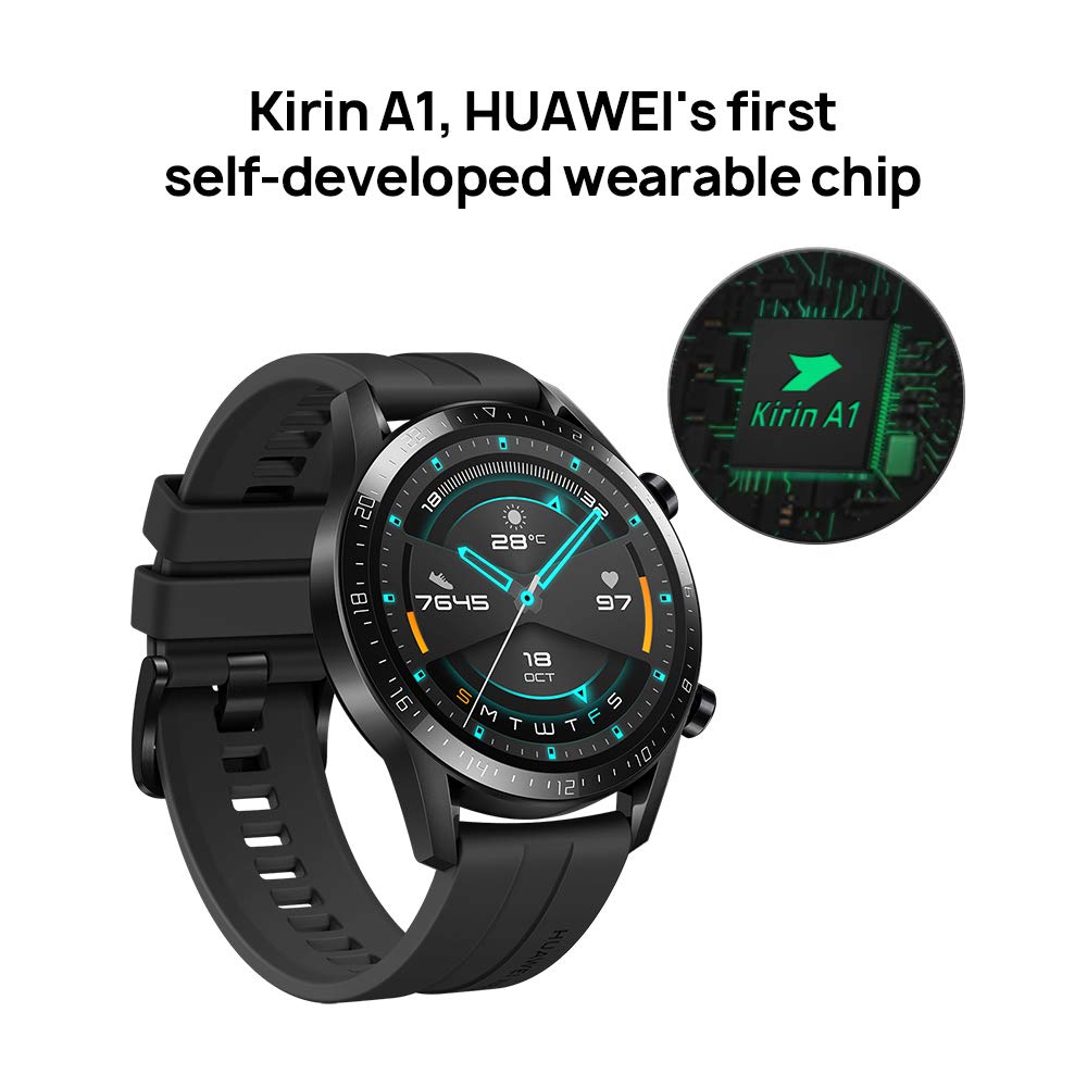 Huawei LTN B19 BK GT 2 Smart Watch with Fluoroelastomer