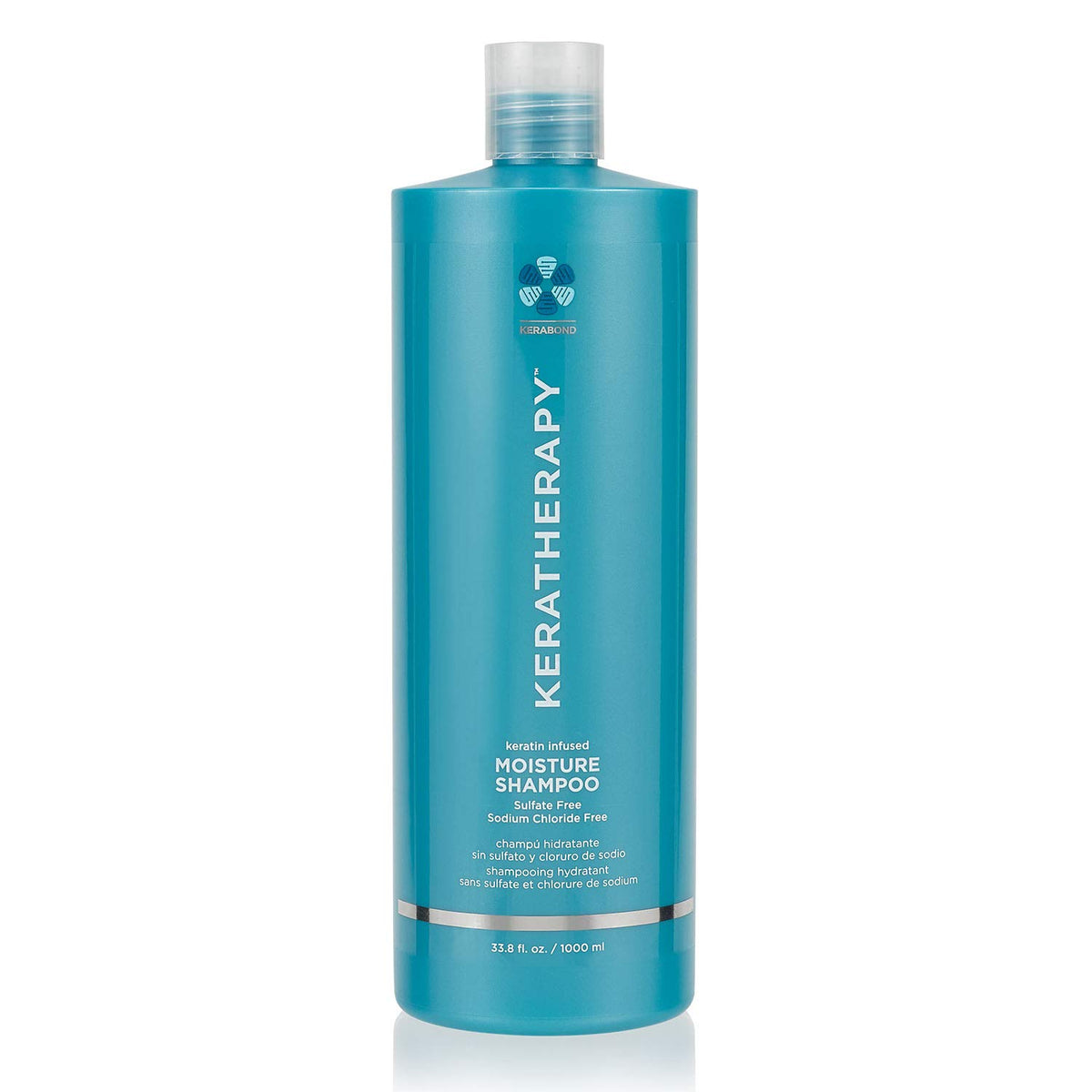 KERATHERAPY Keratin Infused Moisture Shampoo, Clear, 33.8 Fl Oz