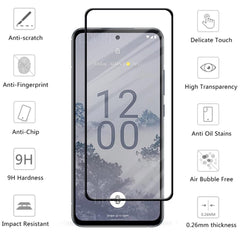 [2pcs] Hugewth Compatible with Nokia X30 5G Screen Protector Tempered Glass Film Anti-Scratch No-Bubble for Nokia X30 Screen Protector (X30)