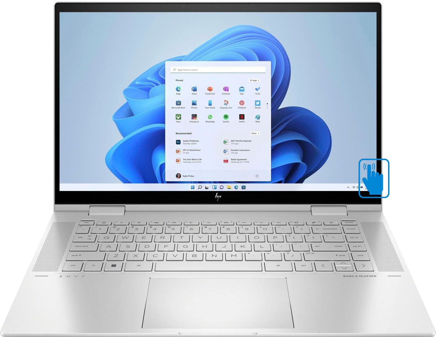 2022 HP Envy x360 15.6" 60Hz Touchscreen FHD IPS 2-in-1 Laptop 12th Gen (Intel i5-1235U 10-Core, 8GB RAM, 256GB SSD, Intel Iris Xe, Backlit KYB, WiFi 6, BT 5.2, HD Webcam, Win 11 Home) w/Hub