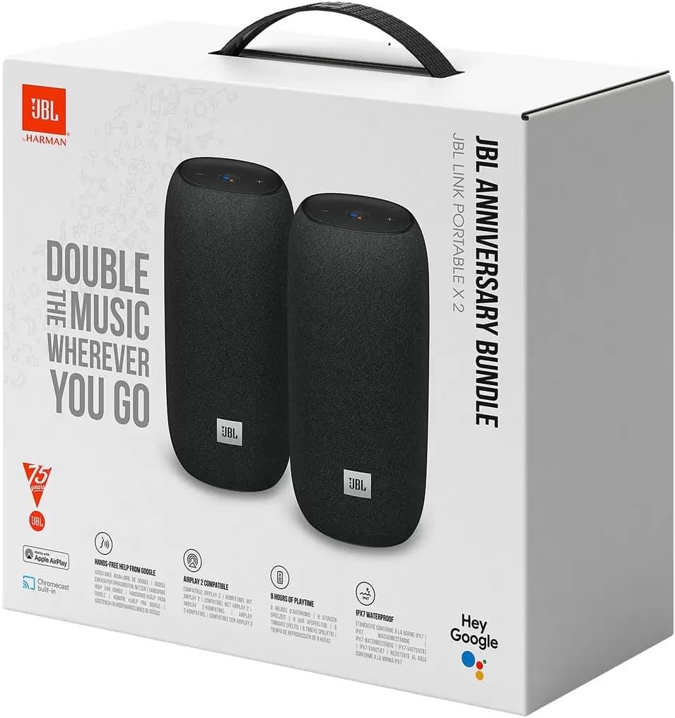 JBL Link Portable Wireless Speaker (Twin Pack)