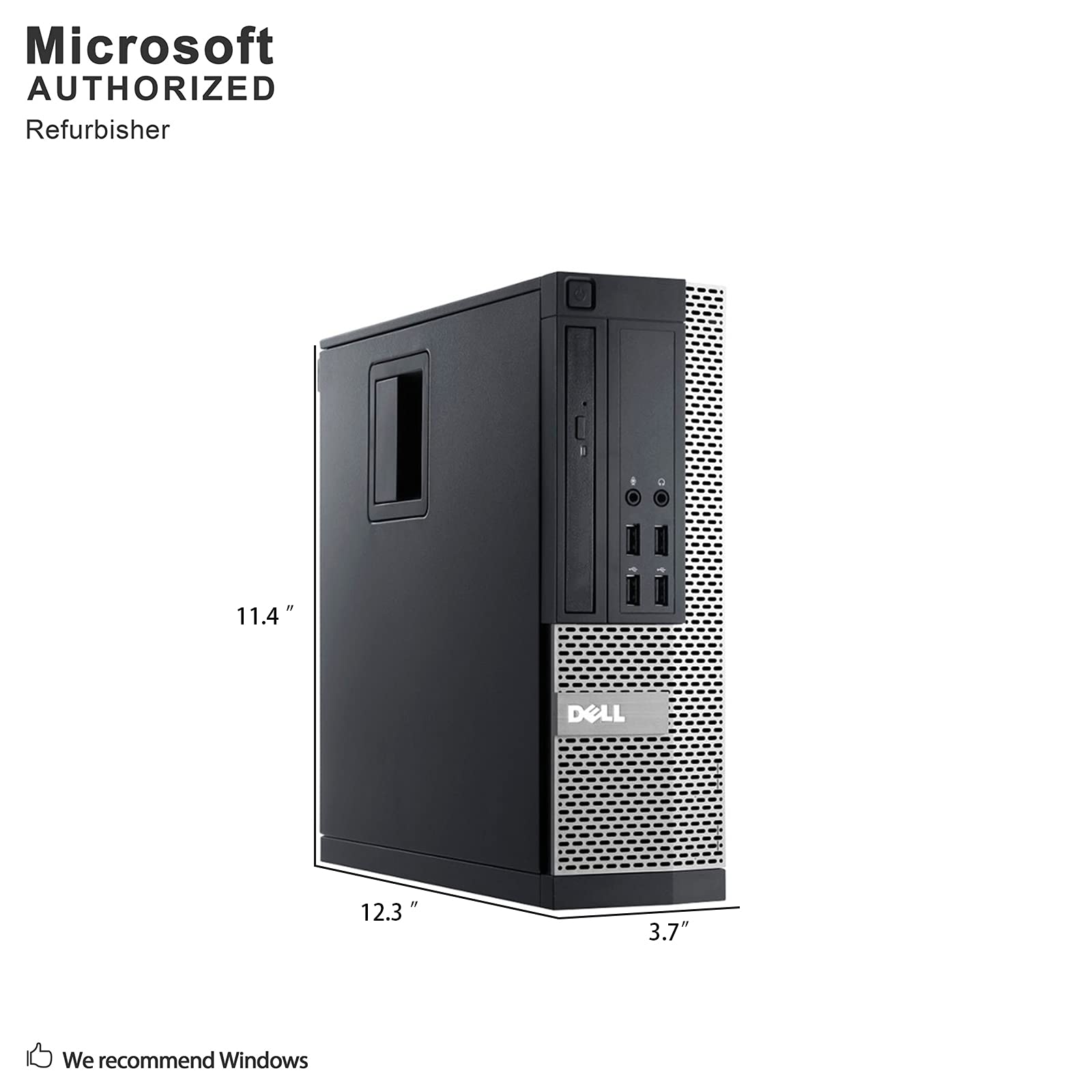 Dell OptiPlex 9020 Renewed Business Desktop PC | intel Quad Core i7-4th Generation Processor | 16GB Ram | 480GB SSD | Wired Keyboard & Mouse | Small Form Factor | Windows 10 Pro | RENEWED