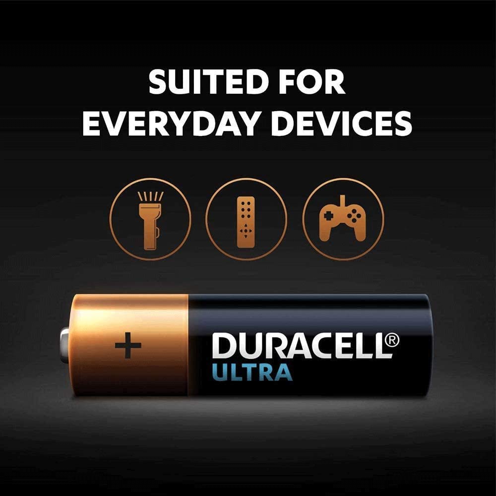 Duracell, Type AA Alkaline Batteries, Pack Of 8