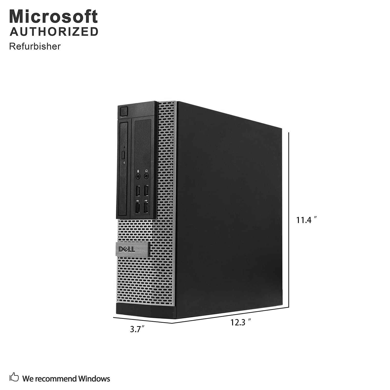 Dell OptiPlex 9020 Renewed Business Desktop PC | intel Quad Core i7-4th Generation Processor | 16GB Ram | 480GB SSD | Wired Keyboard & Mouse | Small Form Factor | Windows 10 Pro | RENEWED