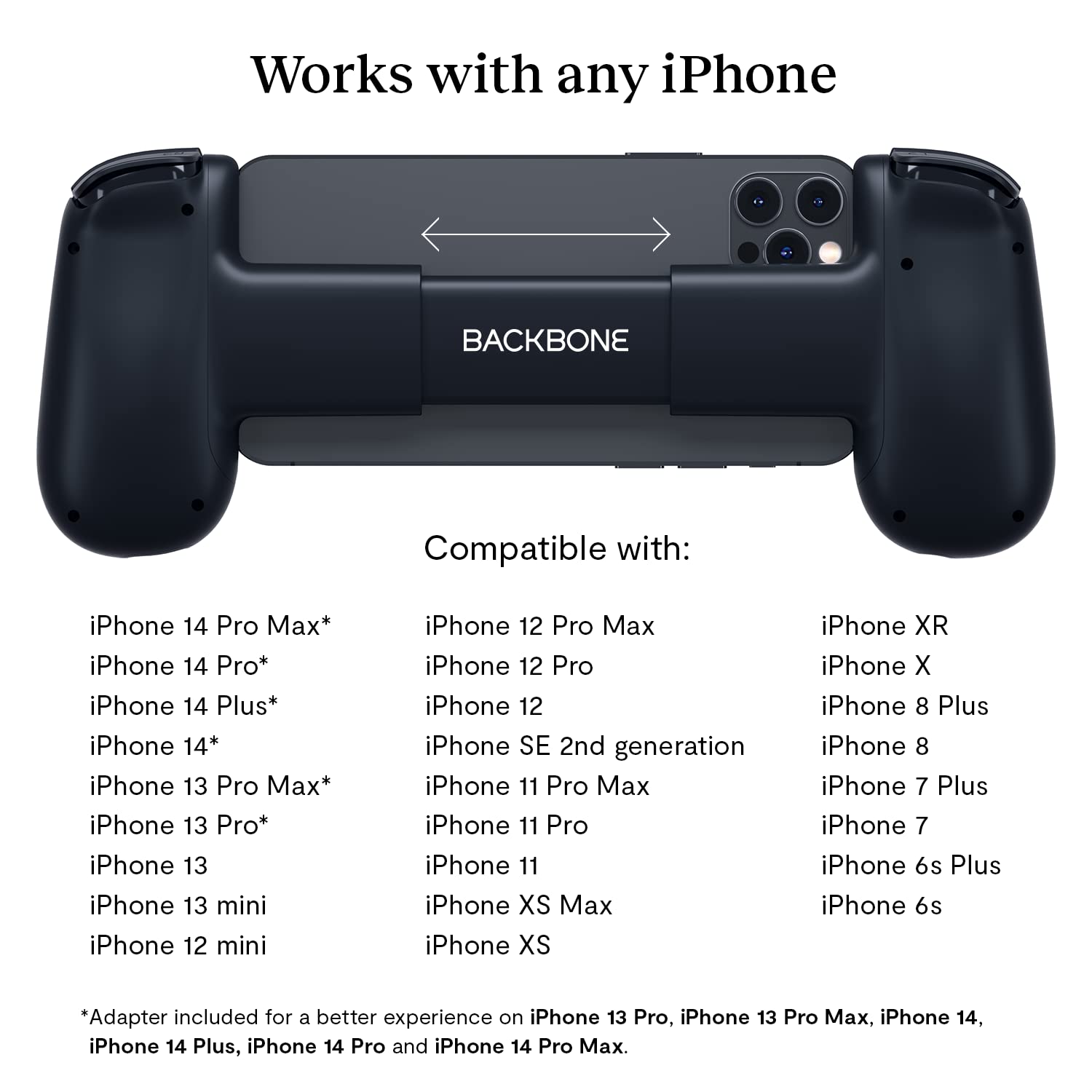 Backbone One Mobile Gaming Controller for iPhone - Turn Your iPhone into a Gaming Console - Play Xbox, PlayStation, Steam, Fortnite, & More [FREE 1 Month Xbox Game Pass Ultimate Included]