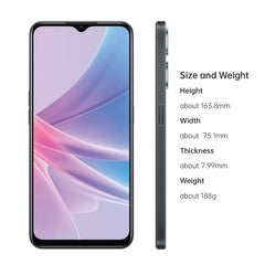 OPPO A78 5G Dual SIM 6.56 inches Smartphone 128GB 8GB RAM|5000mAh Long Lasting Battery |Fingerprint and Face Recognition | 5G Android Phone, Glowing Black