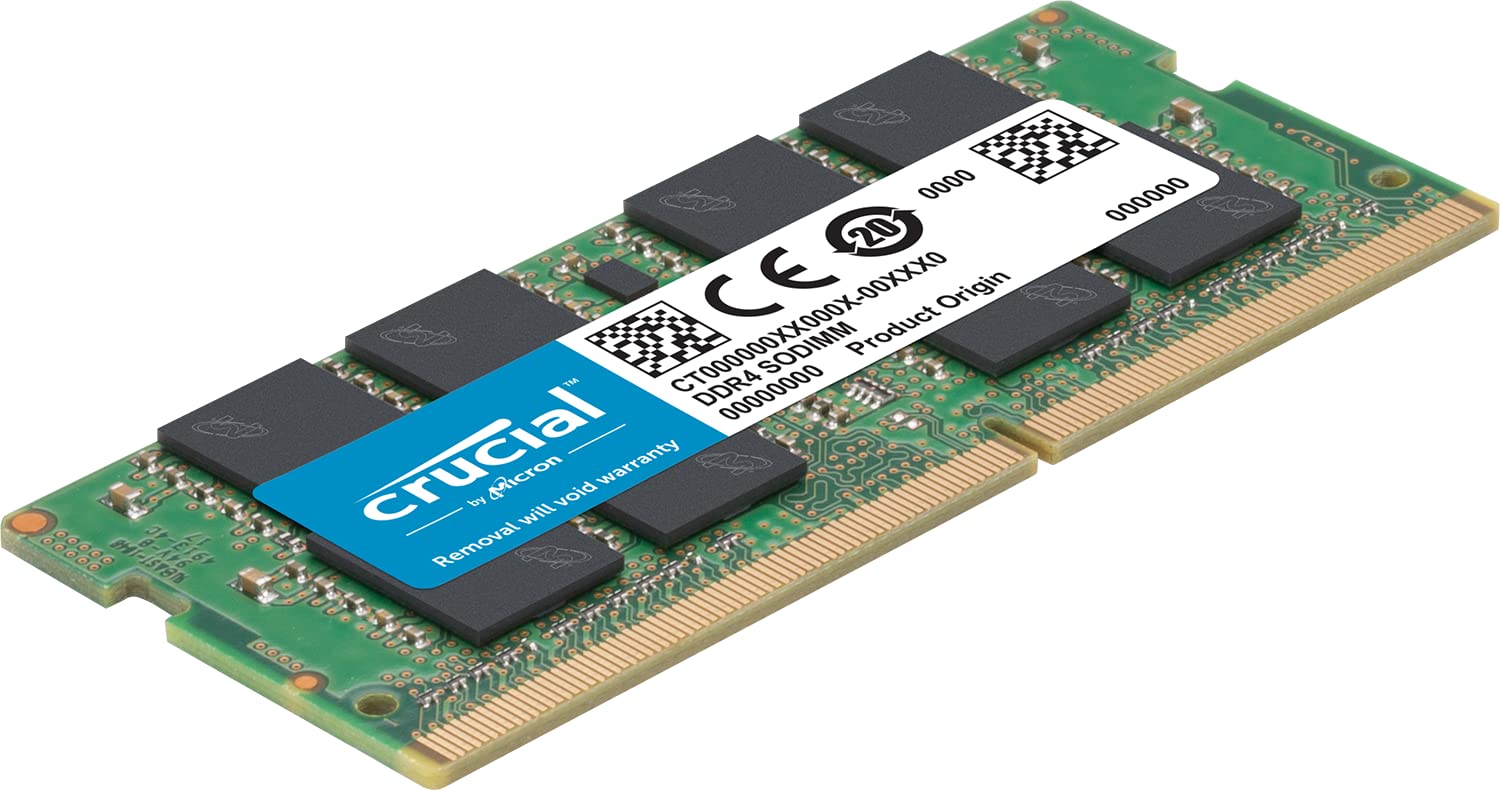 Crucial RAM 32GB DDR4 3200MHz CL22 (or 2933MHz or 2666MHz) Laptop Memory CT32G4SFD832A