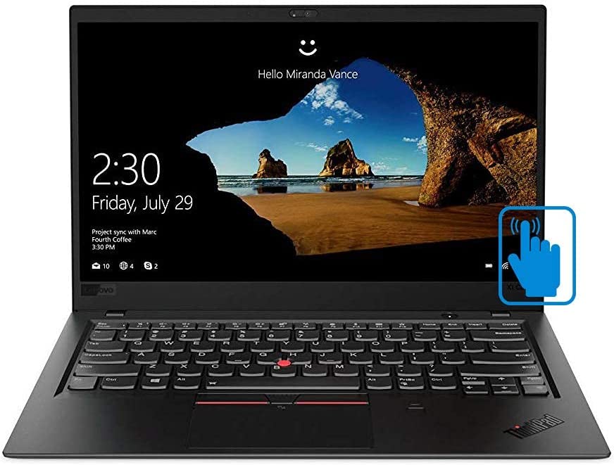 Lenovo ThinkPad X1 Carbon 7th Generation Ultrabook: Core i7-8565U, 16GB RAM, 512GB SSD, 14" FHD Touchscreen Display, Backlit Keyboard (Renewed) 14-14.99 inches 20QD-cr