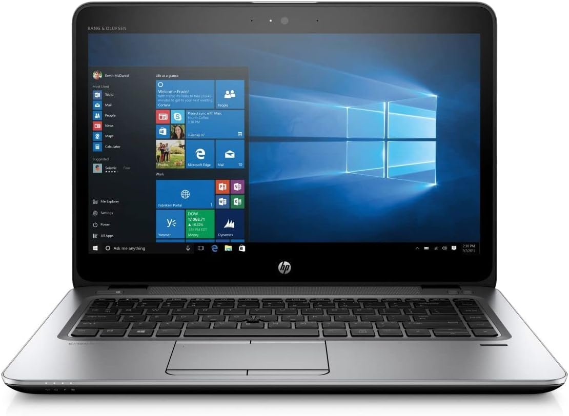 HP EliteBook 840 G3 Business Laptop, Intel Core i7-6600U CPU, 16GB DDR4 RAM, 256GB SSD M.2 Hard, 14 inch Full HD Touchscreen Display, Windows 10 Pro (Renewed)