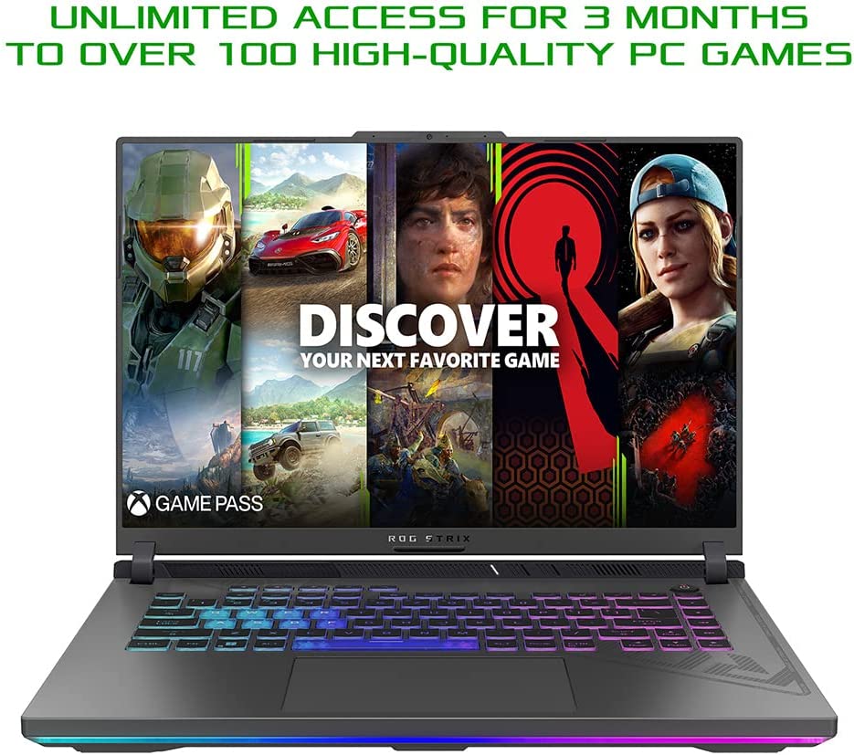 ASUS ROG Strix G16 G614JV 16.0” WUXGA 165Hz Gaming Laptop (Intel i7-13650H, NVIDIA GeForce RTX 4060, 16GB RAM, 1TB SSD, Windows 11, 90Whrs Battery)