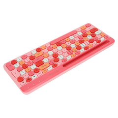 100 Keys Cute Wireless Mechanical Keyboard for Girls, Colorful Candy Color Contrast Mini Gaming Keyboards Compatible with Win/OS X/, Keyboard for Tablet Smartphone (#1)