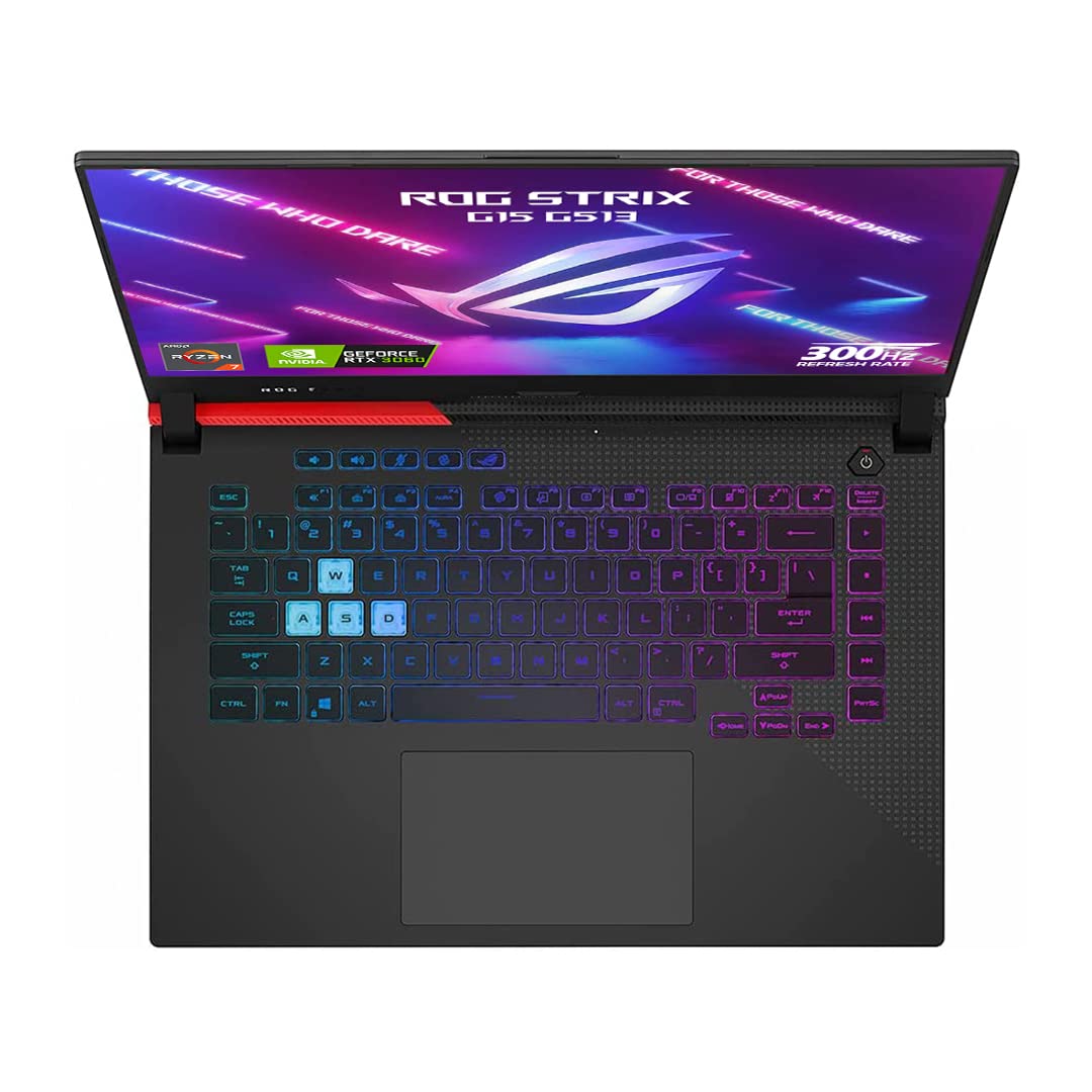 ASUS ROG Strix G15 (2021) Gaming Laptop, 15.6” FHD 300Hz 3ms Display, AMD Ryzen 7 4800H, NVIDIA GeForce RTX 3060 6GB, 8GB DDR4,1TB NVMe SSD, RGB Keyboard, Windows 10, G513IM-HF114