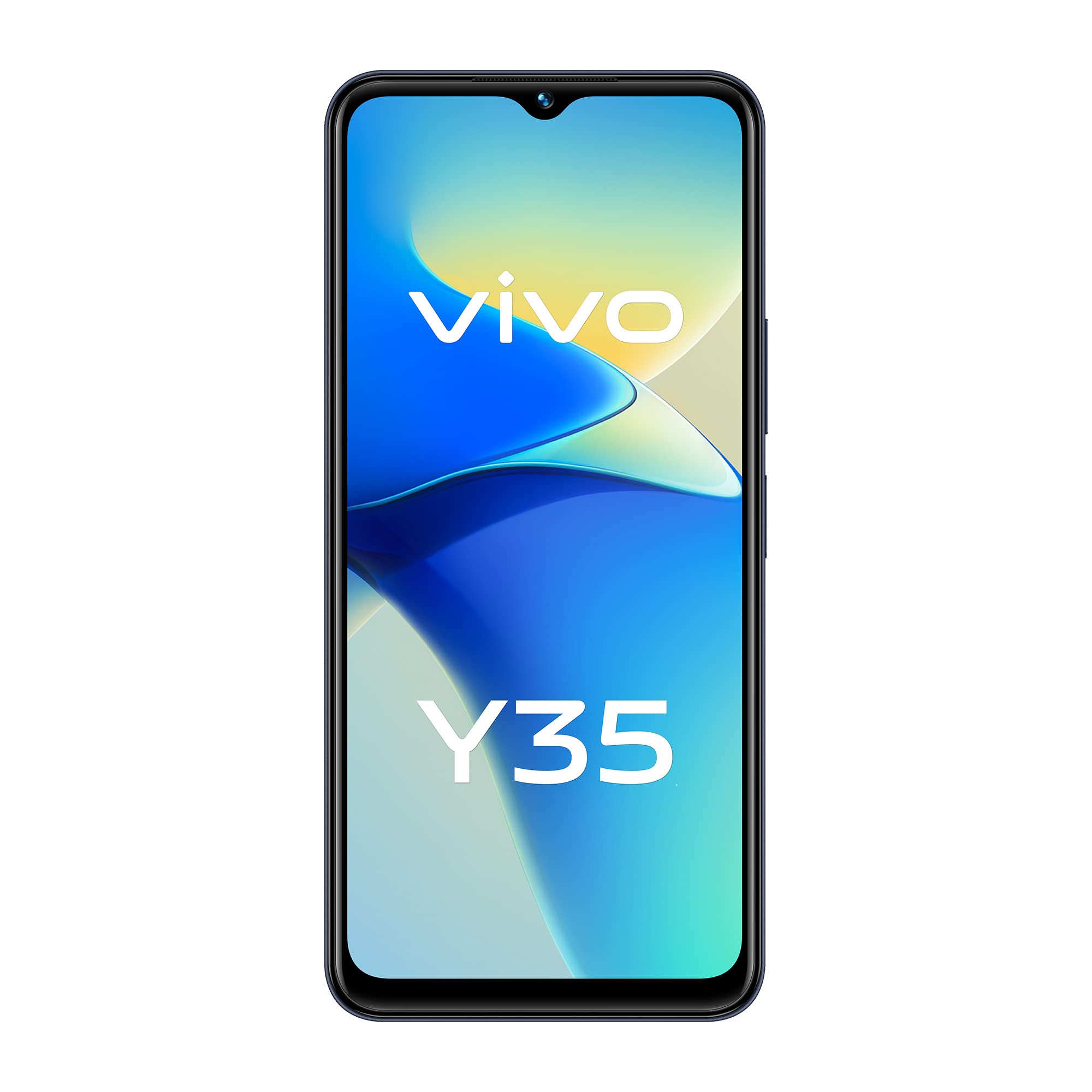 vivo Y35 Dual Sim (Agate Black, 8GB RAM, 128GB) 50MP Rear Camera | 5000 mAh Battery | 44W Charging | Snapdragon 680 Processor | 12 Months Warranty + Bundle Set