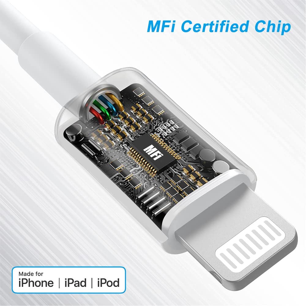 TORTOISE LOOK MFi Certified 20W USB C Fast Charger Plug Cable for iPhone 13 12 Pro Max/Mini/11/XS/XR/X/8 Plus/iPad