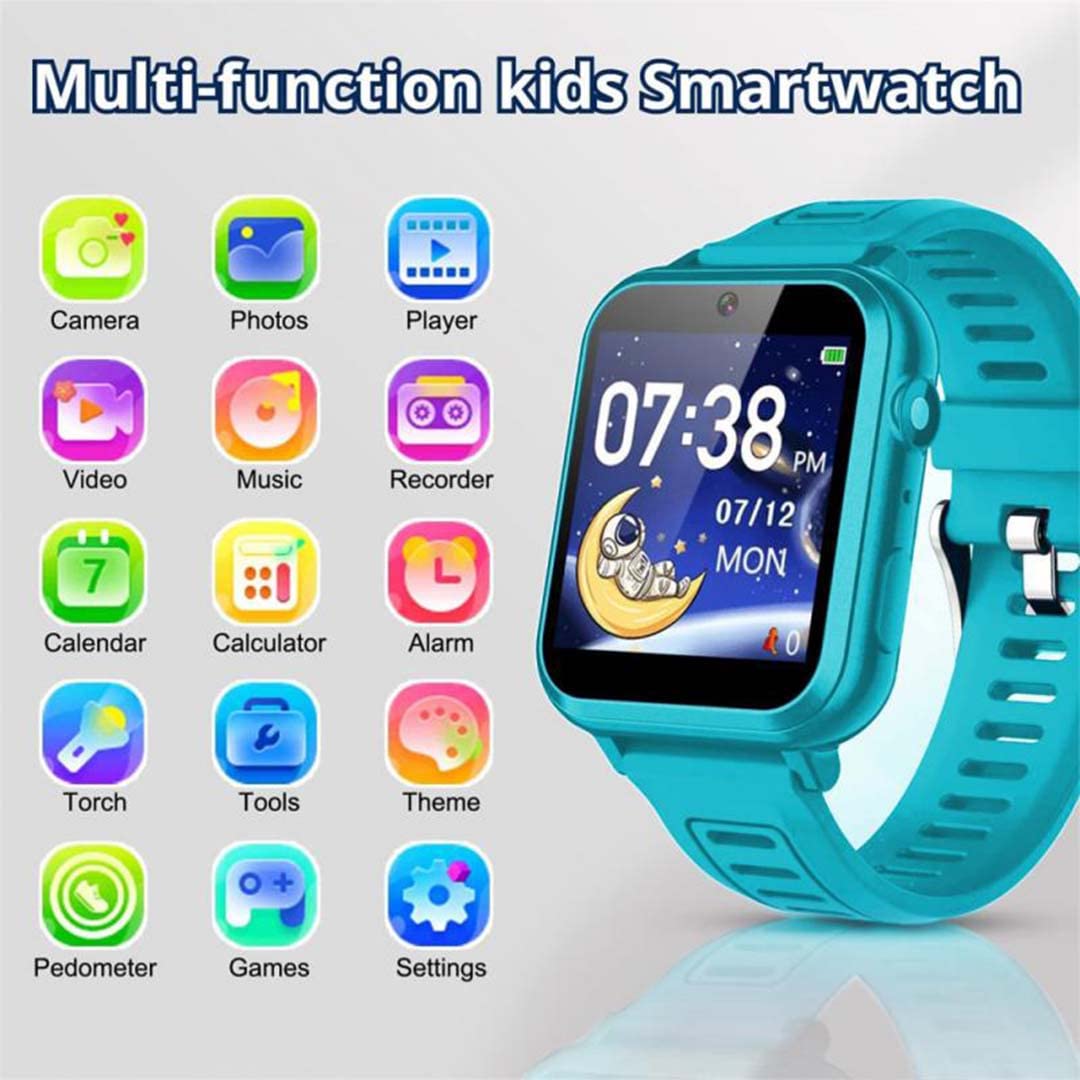 Kids Smart Watch, Toddler Watch Toys for 3-12 Ages Year Old, Smartwatches with 24 Learning Games Video Camera Pedometer Music Alarm Flashlight, Birthday Gift Boys Girls Kids, Educational