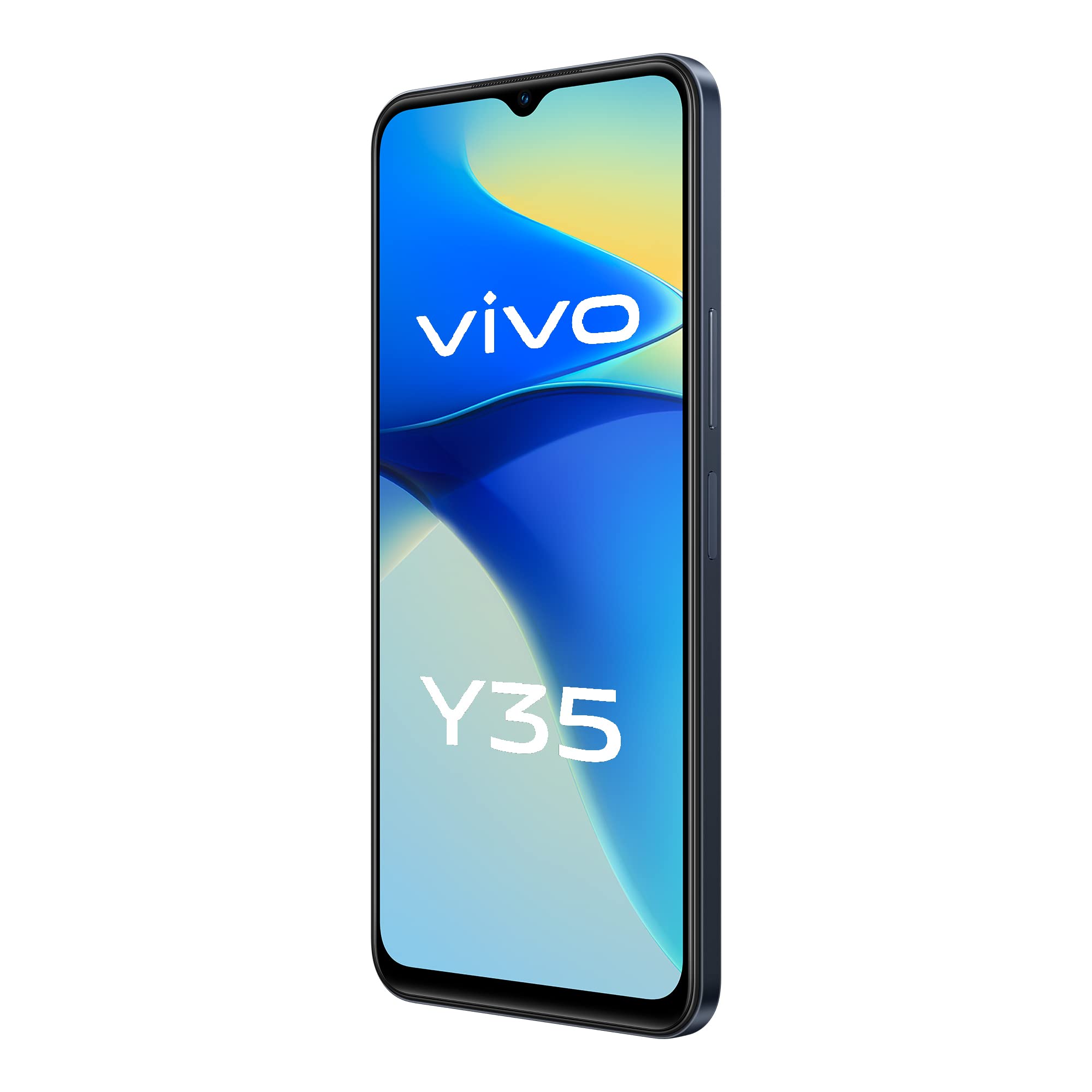 vivo Y35 Dual Sim (Agate Black, 8GB RAM, 128GB) 50MP Rear Camera | 5000 mAh Battery | 44W Charging | Snapdragon 680 Processor | 12 Months Warranty + Bundle Set