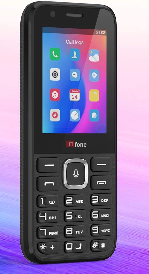 TTfone TT240 Simple Easy to use Whatsapp Mobile Phone - 3G KaiOS - with Google Voice Assistant, Black