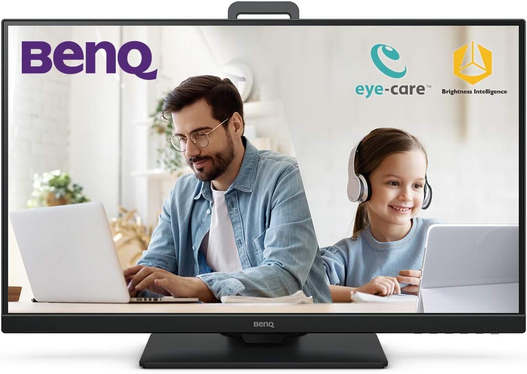 BenQ GW2780T 27 inch 1920 X 1080,IPS Full HD Ultra-Slim Bezel Monitor, Height Adjust, Eye Care, Anti-Glare, Brightness Intelligence, Speakers, Color Weakness Mode, HDMI, DP, VGA (Black)