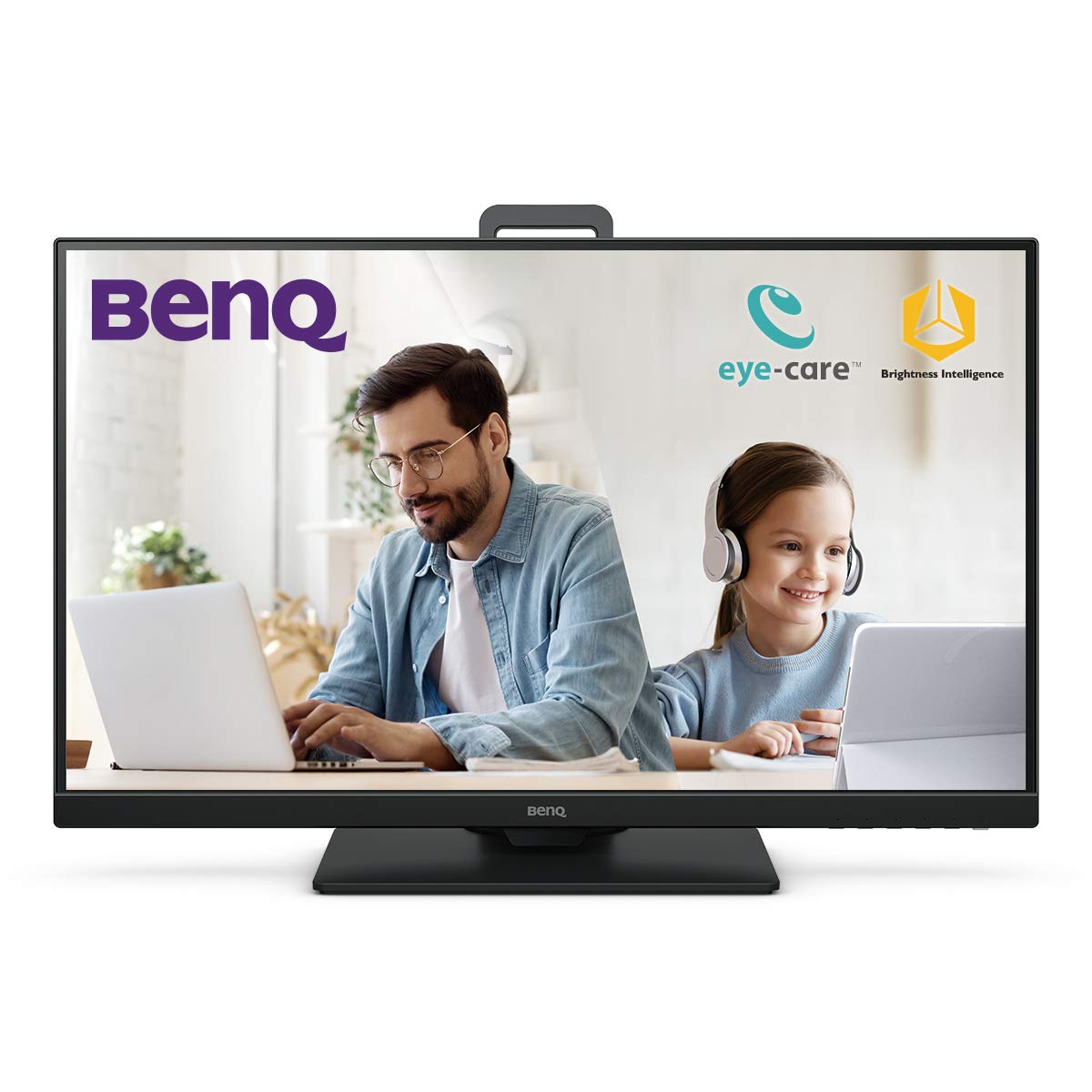 BenQ GW2780T 27 inch 1920 X 1080,IPS Full HD Ultra-Slim Bezel Monitor, Height Adjust, Eye Care, Anti-Glare, Brightness Intelligence, Speakers, Color Weakness Mode, HDMI, DP, VGA (Black)