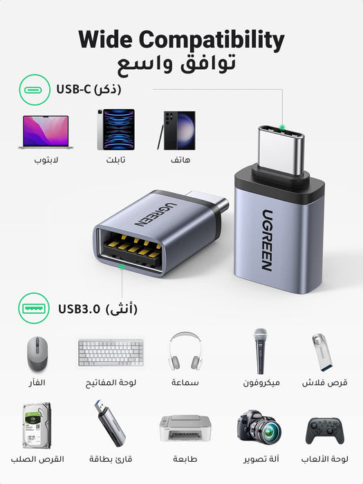 convertidor USB-C a USB OTG ugreen