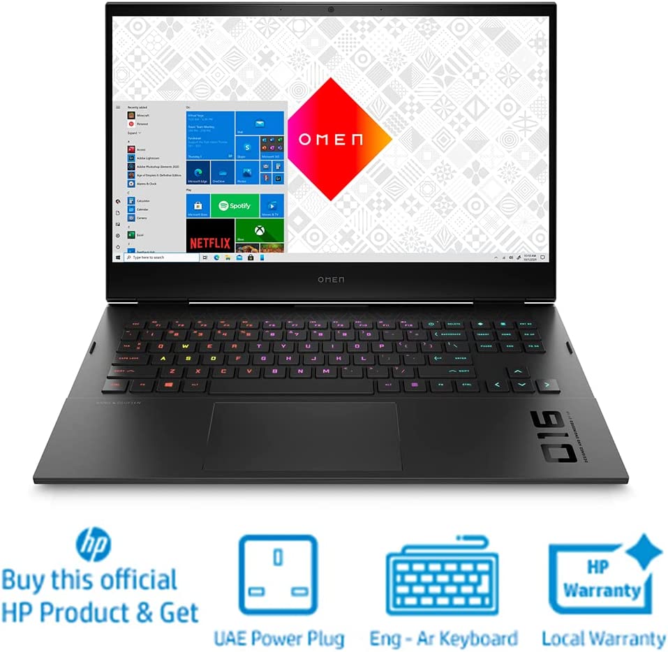 Hp Omen Gaming Laptop 16-C0011Ne, 16.1&Quot;Fhd, Amd Ryzen&Trade; 7 Processor, 16Gb Ram, 1Tb Ssd, 4Gb Nvidia&Reg; Geforce&Reg; Rtx&Trade; 3050 Ti, Windows 10,En-Ar Kb, Silver, 4A9G7Ea