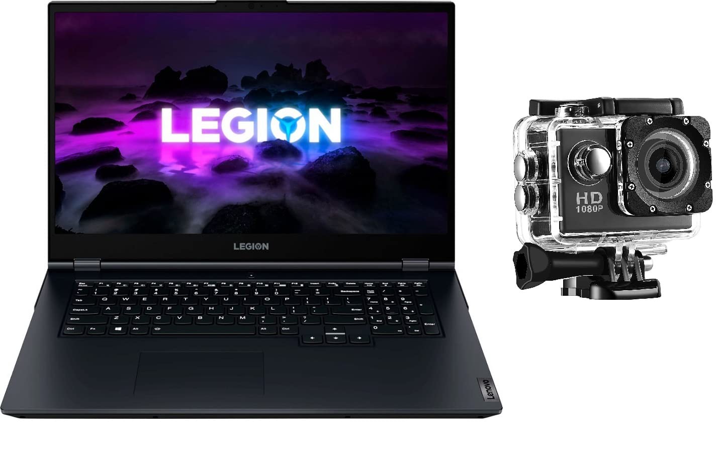 Latest Lenovo Legion 5 Gaming Laptop 17.3” FHD 144Hz Display Amd Ryzen 7 5800H 16GB 1TB SSD NVIDIA GeForce RTX 3050 4GB Backlit Eng Key WIN11 Blue With Free Pro HT Action Camera