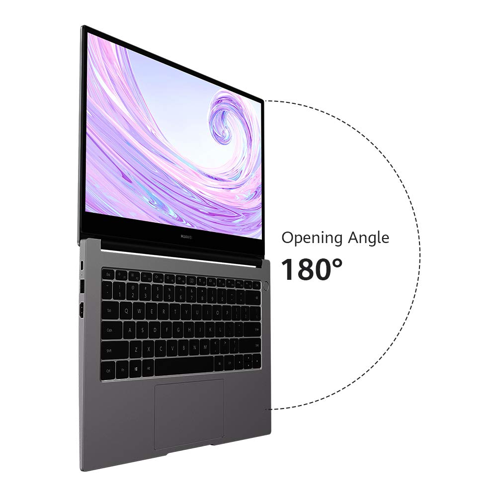 HUAWEI MateBook D14 Laptop, 14 inch Fullview Ultrabook, Intel Core i5 processor, 8GB RAM 512GB SSD, Win 10, Multi-screen Collaboration, Fingerprint Reader, Space Gray