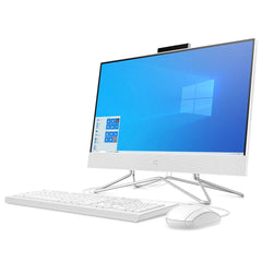 HP All in One 23.8 inch FHD Display Desktop PC 24-df0026na, Intel i5-10400T, 256GB SSD, 8GB RAM, Intel® UHD Graphics 630, Windows 11 Home, USB wired keyboard and mouse, White