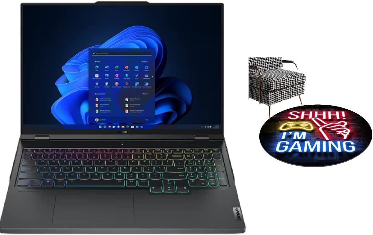 2023 Latest Lenovo Legion Pro 7 High Performance Gaming Laptop 16" WQXGA 240Hz Display Core i9-13900HX 32GB 2TB SSD NVIDIA RTX 4080 12GB Graphics RGB Backlit Eng Key WIN11 Grey With Gaming Floor Mat