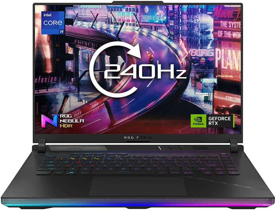 ASUS ROG Strix SCAR 16 G634JZ 16.0” WQXGA 240Hz 1100nits Gaming Laptop (Intel i9-13980HX, NVIDIA GeForce RTX 4080, 32GB RAM, 1TB SSD, Windows 11) Includes ROG HDR Nebula Display