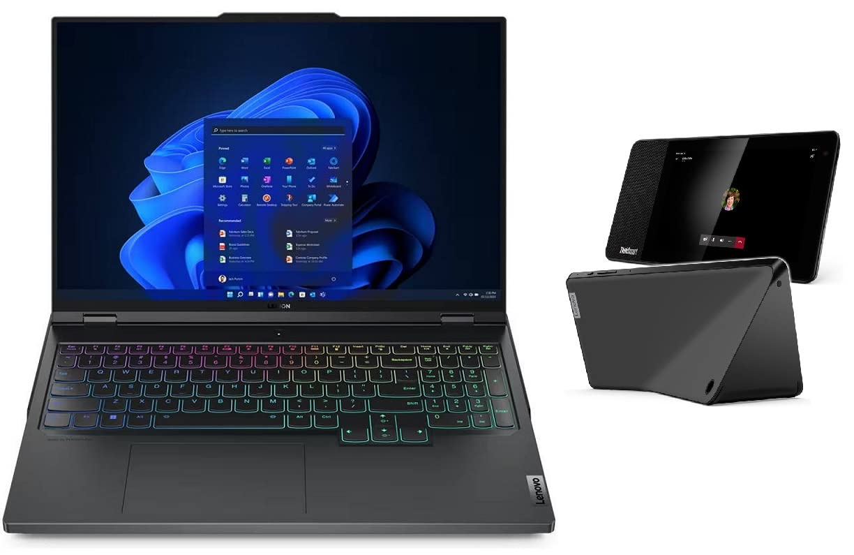 2023 Latest Lenovo Legion Pro 7 Gaming Laptop 16" WQXGA 240Hz Display Core i9-13900HX 64GB 2TB SSD RTX 4080 12GB Graphics RGB Backlit Eng Key WIN11 Grey With FREE Lenovo Thinksmart view 8” Display