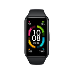 Honor Band 6 Smartwatch with AMOLED 1.47'' Display,14 Days Battery, SpO2, 24/7 Heart Rate, Stress & Sleep Monitor, Personalized Watch Faces, Workout Auto-Detection, 5ATM Waterproof, Meteorite Black