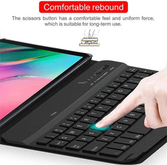 Keyboard Case for Samsung Galaxy Tab S5e T720/T725 10.5, lesgos Shockproof Slim PU Case with Magnetically Detachable Wireless Keyboard, Auto Sleep/Wake