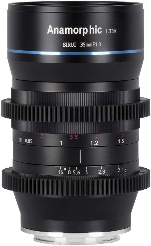 Sirui 35mm f1.8 1.33x anamorphic lens aps-c cinema lens with adapter (sr35)