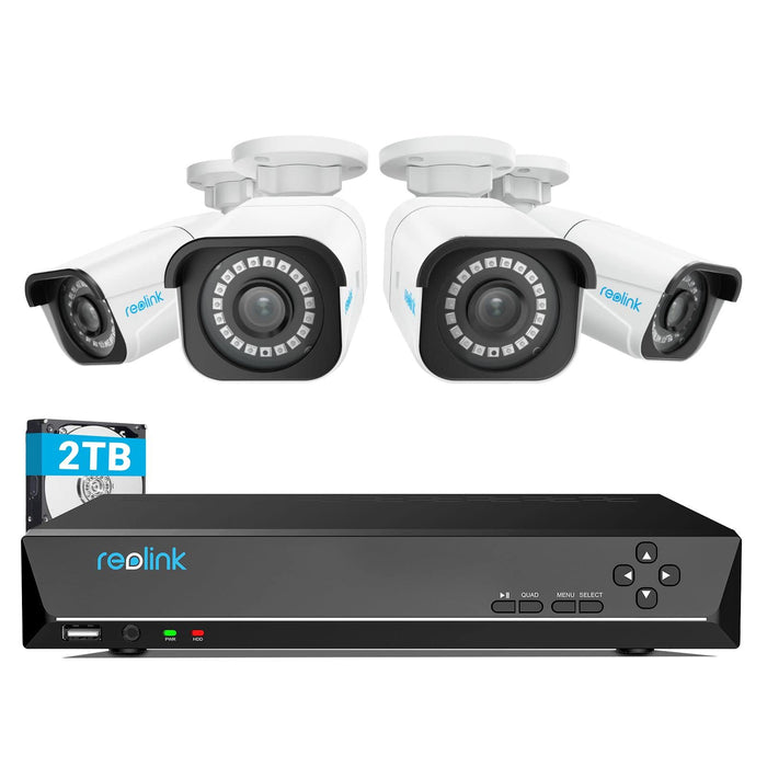 REOLINK 4K Security Camera System, 4pcs H.265 4K PoE Security Cameras —  zambeyzi