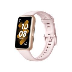 HUAWEI Band 7 Smartwatch Health And Fitness Tracker, Slim Bezel Less Screen, 2 Week Battery Life, Spo2 Blood Oxygen & Heart Rate Monitor, Nebula Pink, 55029046, Small