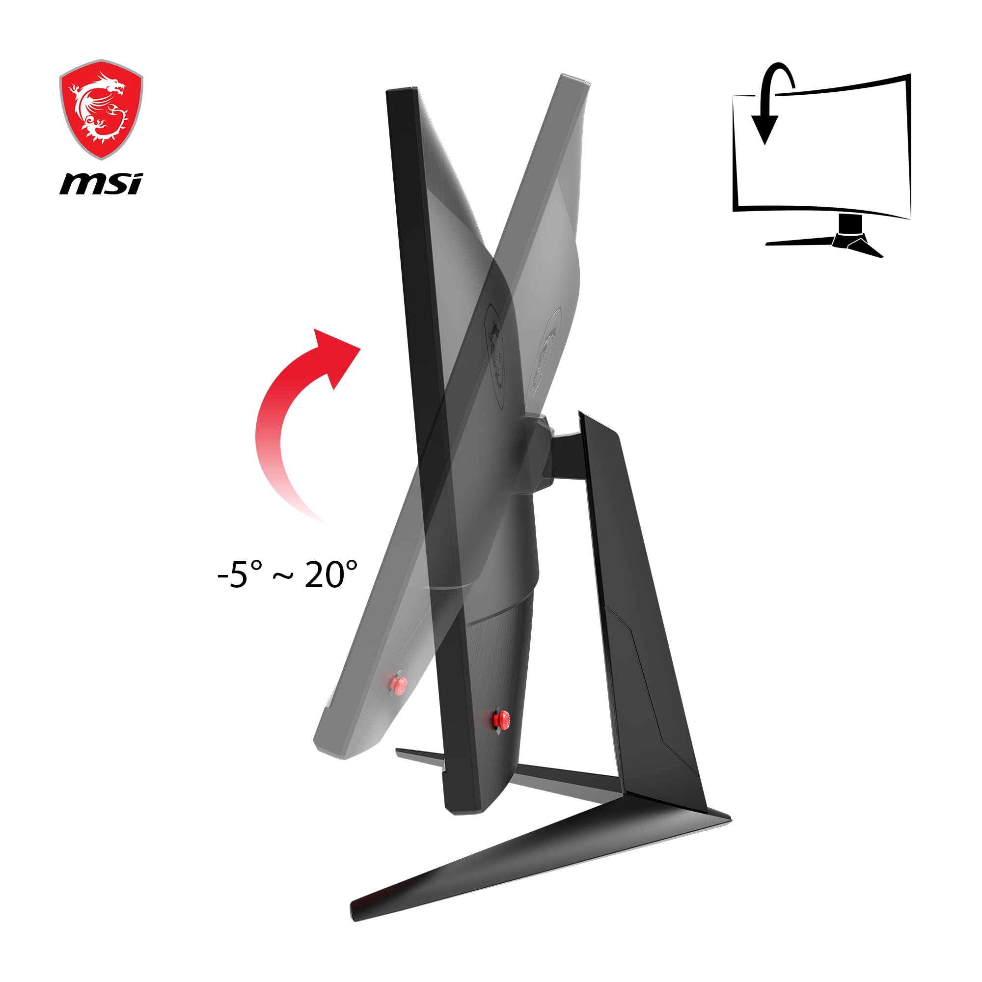 MSI G2722 27 Inch FHD Gaming Monitor - 1920 x 1080 IPS Panel, 170 Hz / 1ms, 101.91% sRGB Colour Gamut/FreeSync Premium- DP 1.2a, HDMI1.4b CEC