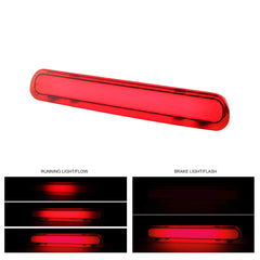 LED 3rd Lamp Assy Center Stop Genuine Rear Tailgate High Mounted Brake Light Transparency Running Water Design Gradual Change and Flash Fits TOYOTA HILUX REVO 2015-2020 Series 81570 OEM Replacement