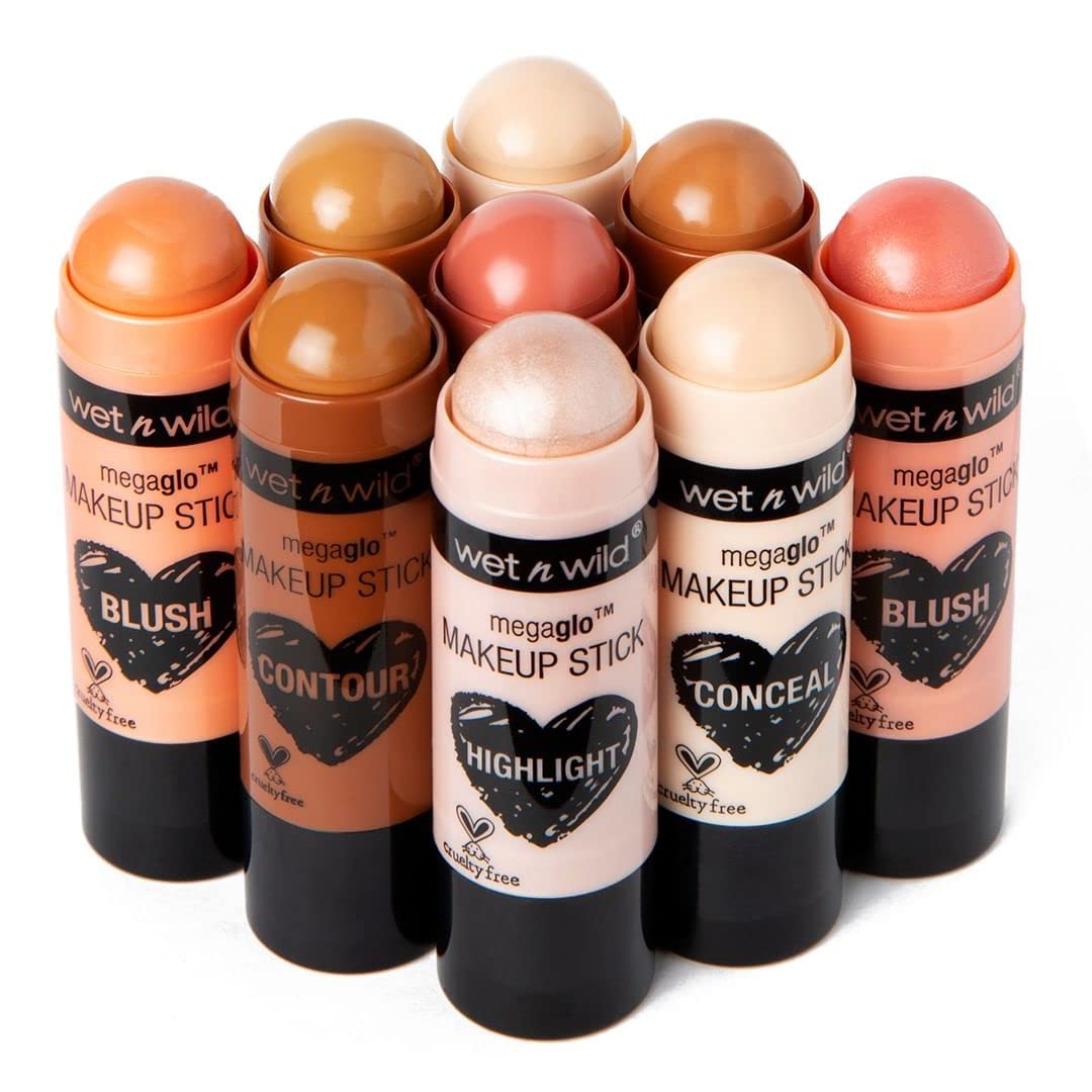 Wet n Wild MegaGlo Conceal & Contour Stick, Nude For Thought | Natural | Concealer Makeup Stick | Cream to Powder