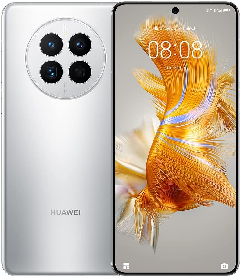 HUAWEI Mate 50, 6.7-inch OLED Display, 50MP Ultra Aperture XMAGE Camera, IP68 Water & Dust Resistance, 66W Wired Multi-channel SuperCharge, 50W Wireless SuperCharge, 4460mAh Battery, 8GB+256GB, Silver